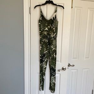 Topshop palm leaf jumpsuit